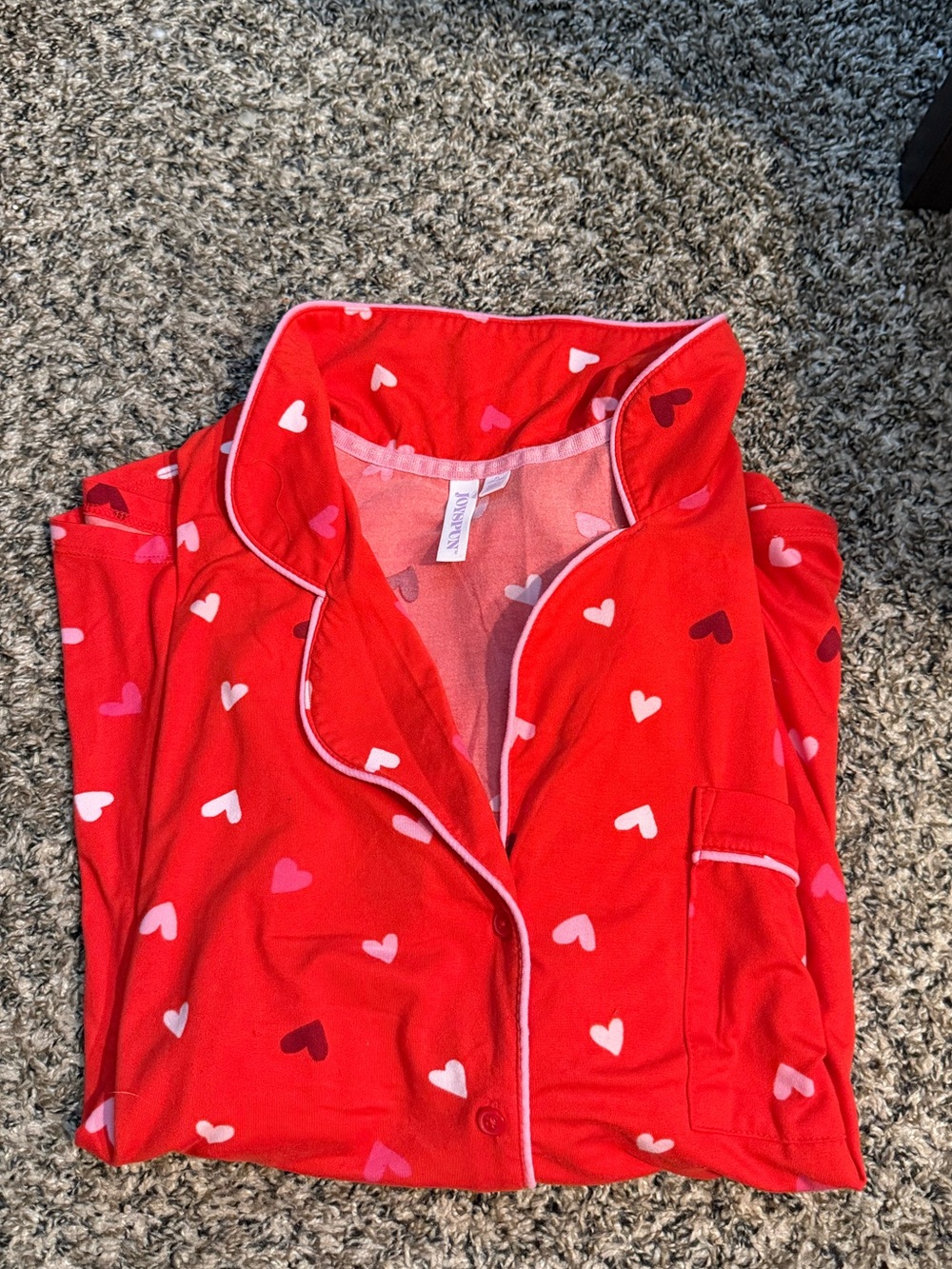 Joyspun 3x red heart Pajama Set